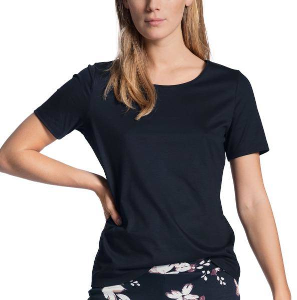 Calida Favourites Dreams T-shirt Mörkblå bomull Small Dam 