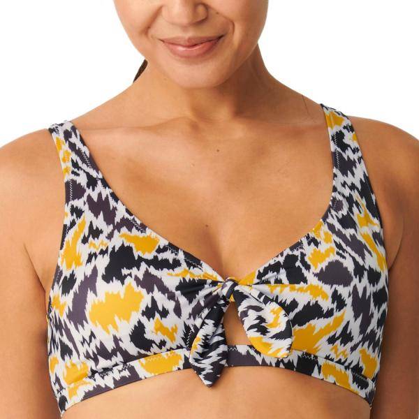 Sloggi Shore Fancy Guppy Bikini Bra Svart/Gul Small Dam 