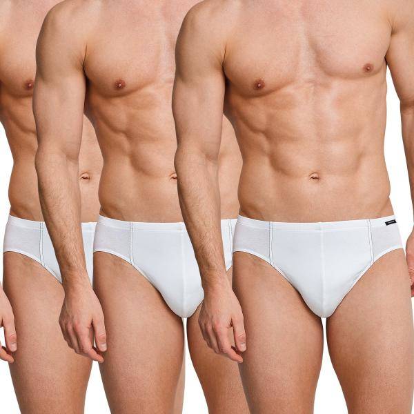 Schiesser Kalsonger 3P Essentials Super Mini Briefs Vit bomull Small Herr 