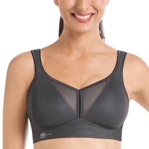 Anita BH Active Air Control DeltaPad Sports Bra Mörkgrå A 70 Dam 