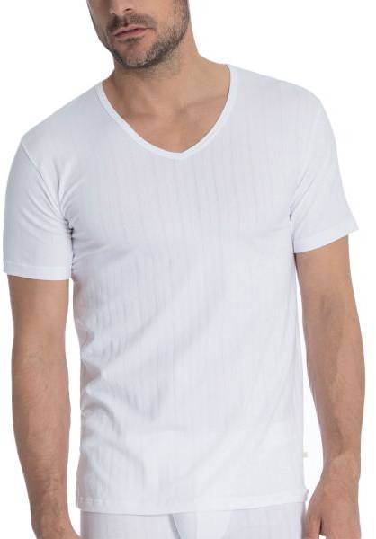 Calida Pure And Style V-Shirt Vit Bomull Small Herr (Övriga T-Shirts i kategorin Tshirts)
