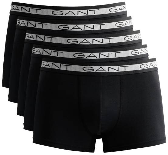 Gant Kalsonger 5P Basic Trunks Svart bomull Medium Herr 