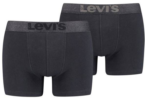 Levis Kalsonger 2P Organic Cotton Base Boxer Svart bomull Medium Herr 