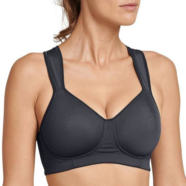 Schiesser BH Active Sport Medium Support Bra Antracit A 70 Dam 