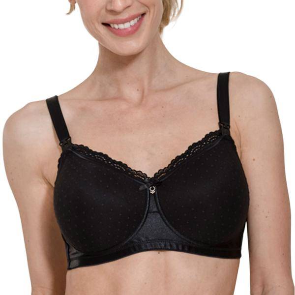 Abecita BH Mama Padded Maternity Soft Bra Svart polyamid B 70-75 Dam 