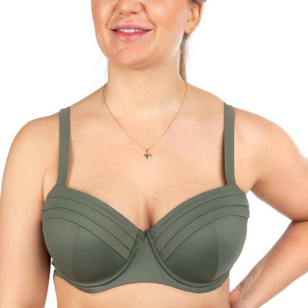 Femilet Bali Padded Underwired Bikini Bra Oliv C 80 Dam 