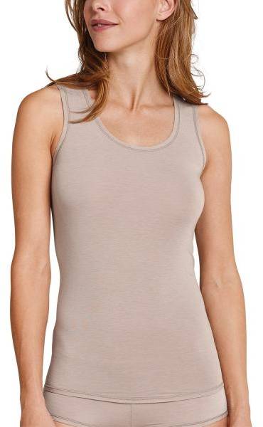 Schiesser Personal Fit Tank Top Brun Small Dam 