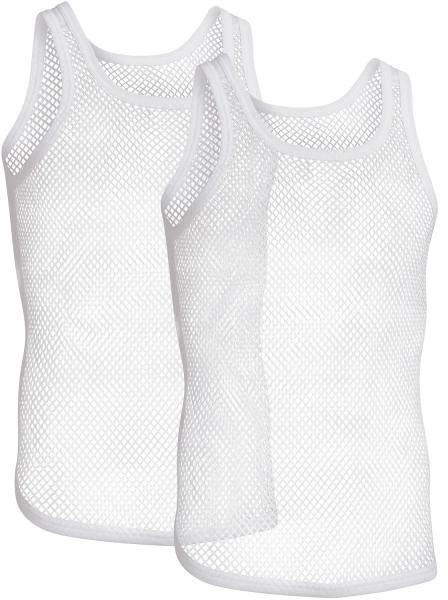 Resteröds 2P Organic Cotton Net Singlet Vit ekologisk bomull Small Herr 