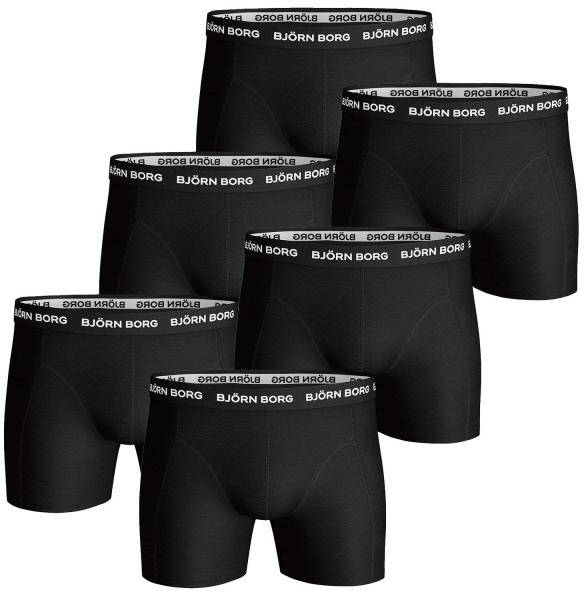 Björn Borg Kalsonger 6P Essential Shorts Svart bomull Large Herr 