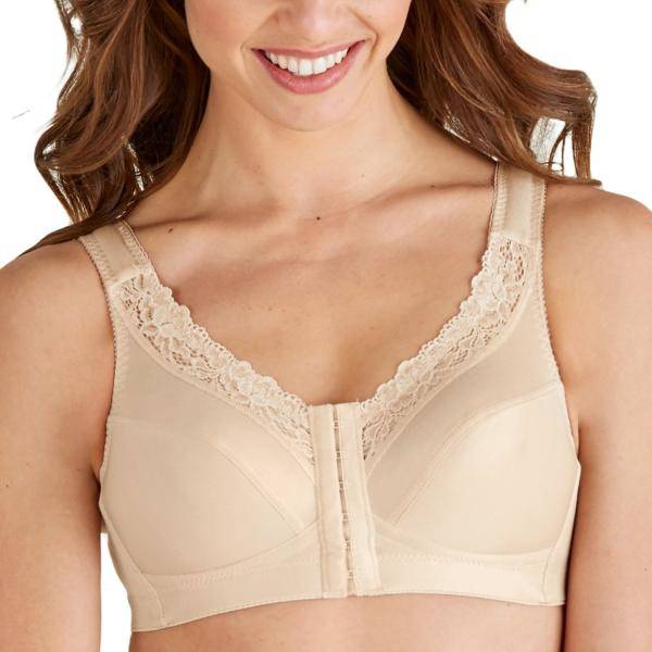 Swegmark BH Maj Front Closure Soft Bra Beige B 75 Dam 