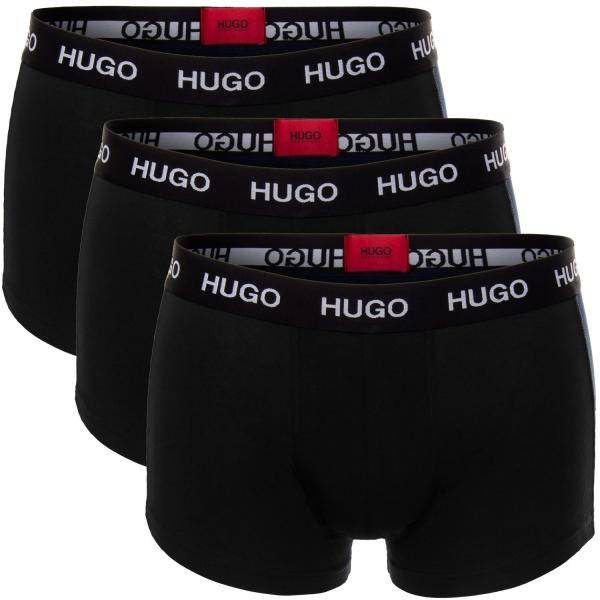 HUGO Kalsonger 3P Triplet Trunk Svart bomull Medium Herr 