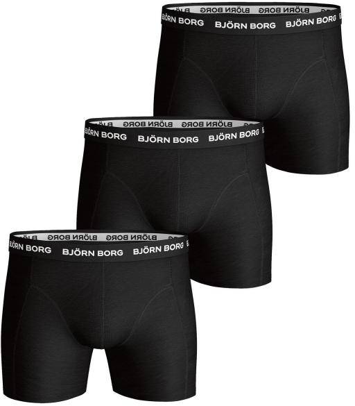 Björn Borg Kalsonger 3P Essential Shorts Svart bomull Medium Herr 