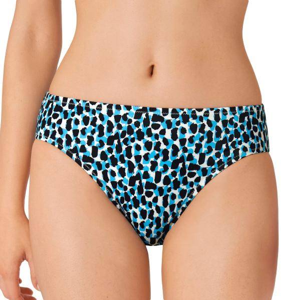 Sloggi Koh Tachai High Leg Bikini Brief Svart/Blå Small Dam 