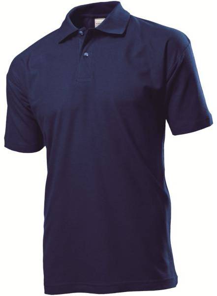 Stedman Polo Men Marin bomull Small Herr 