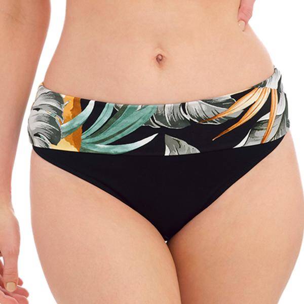 Fantasie Bamboo Grove Fold Bikini Brief Svart mönstrad Small Dam 