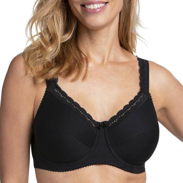 Miss Mary Cotton Comfort Underwired Bra BH Svart B 80 Dam 