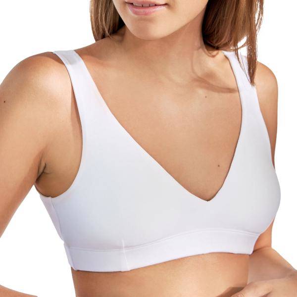 Bread and Boxers Padded Soft Bra BH Vit modal Small Dam 