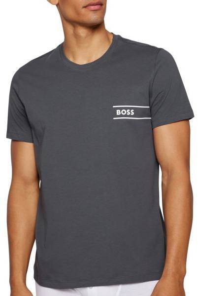 BOSS RN 24 Crew Neck T-shirt Grå bomull X-Large Herr 