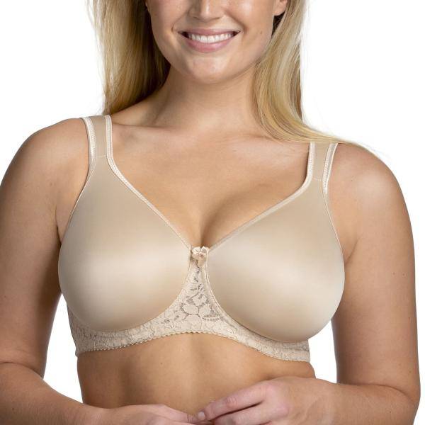 Miss Mary Smooth Lacy T-shirt Bra BH Beige B 75 Dam 