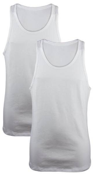 Calvin Klein 2P Modern Cotton Stretch Tank Vit bomull Small Herr 