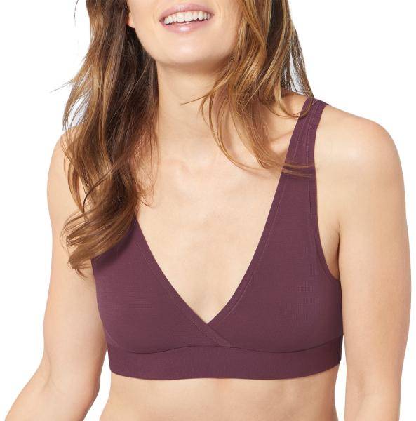 Sloggi BH GO Allround Bralette Plommon micro modal One Size Dam 