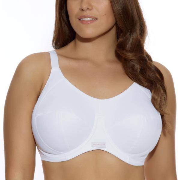 Elomi BH Energise Sports Bra Vit nylon D 85 Dam 