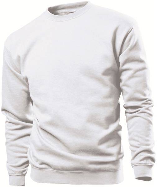 Stedman Sweatshirt Men Vit Small Herr 