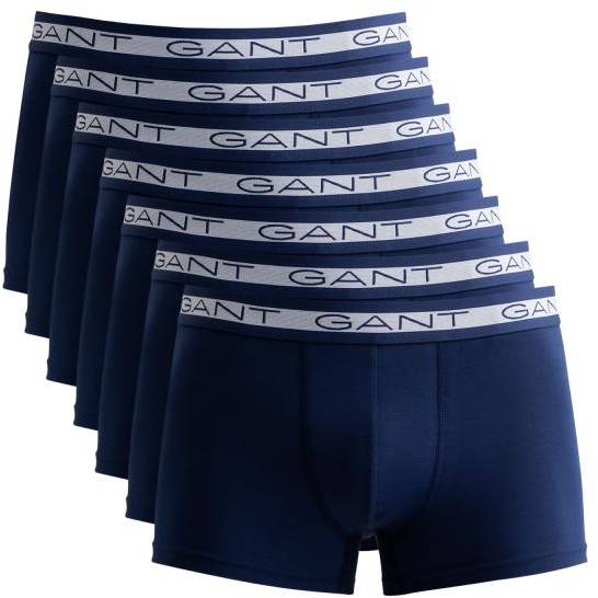 Gant Kalsonger 7P Basic Cotton Boxer Trunks Marin bomull Small Herr 