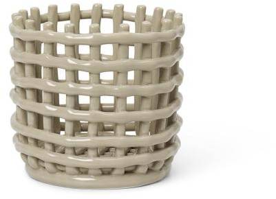 Ceramic Basket - Small - Cashmere Ferm Living (Köksaccessoarer i kategorin Köksprodukter)