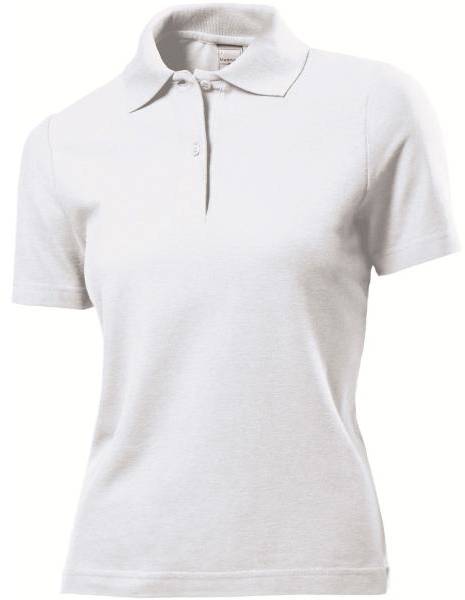 Stedman Polo Women Vit bomull Small Dam 