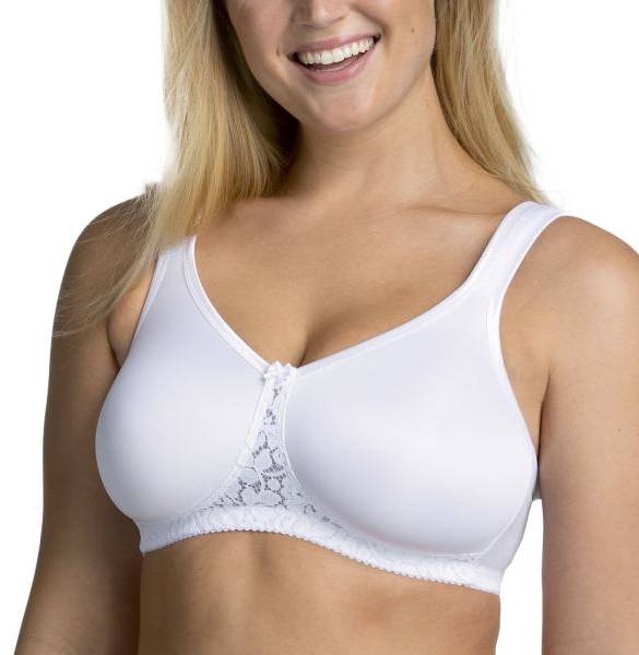 Miss Mary Smooth Lacy Moulded Soft Bra BH Vit B 75 Dam 