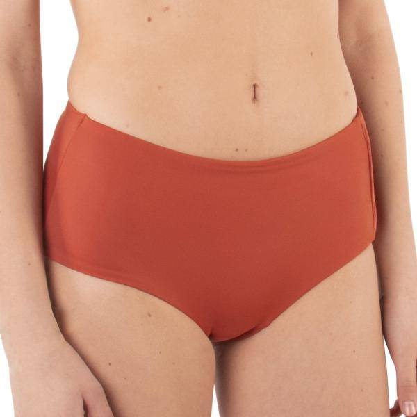 Femilet Arizona Midi Bikini Brief Rostorange polyester 38 Dam 