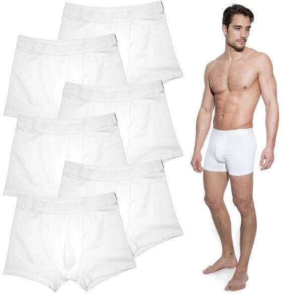 Bread and Boxers Boxer Briefs Kalsonger 6P Vit ekologisk bomull Medium Herr 