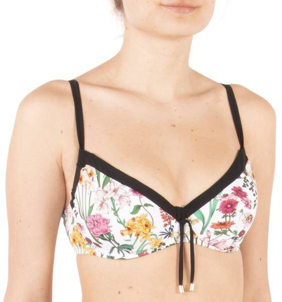 Chantelle Flowers Underwire Bikini Bra Vit m Blommor D 80 Dam 