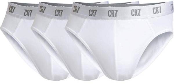 CR7 Cristiano Ronaldo Kalsonger 3P Basic Brief Vit bomull Small Herr 