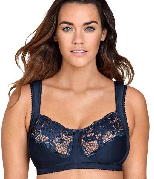 Miss Mary Lovely Lace Soft Bra BH Mörkblå B 80 Dam 