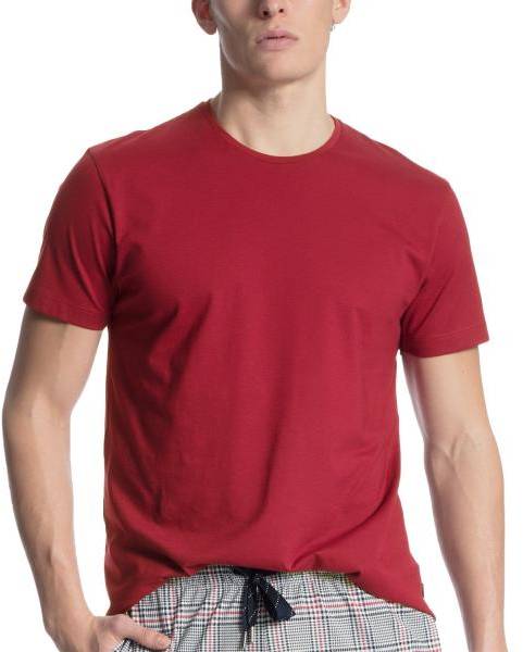 Calida Remix Basic T-Shirt Mörkröd bomull Medium Herr 