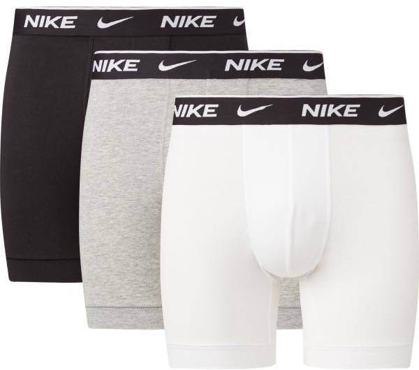 Nike Kalsonger 3P Everyday Essentials Cotton Stretch Boxer Svart/Grå bomull Medium Herr 