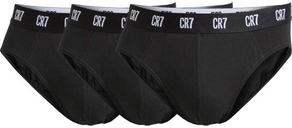 CR7 Cristiano Ronaldo Kalsonger 3P Basic Brief Svart bomull Small Herr 