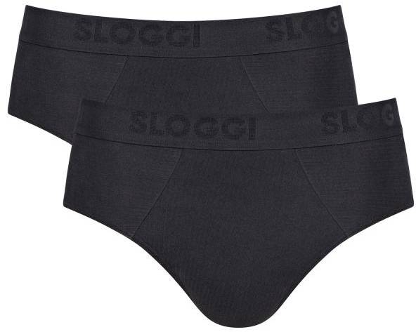 Sloggi Kalsonger 2P Men FREE Evolve Brief Svart ekologisk bomull Small Herr 