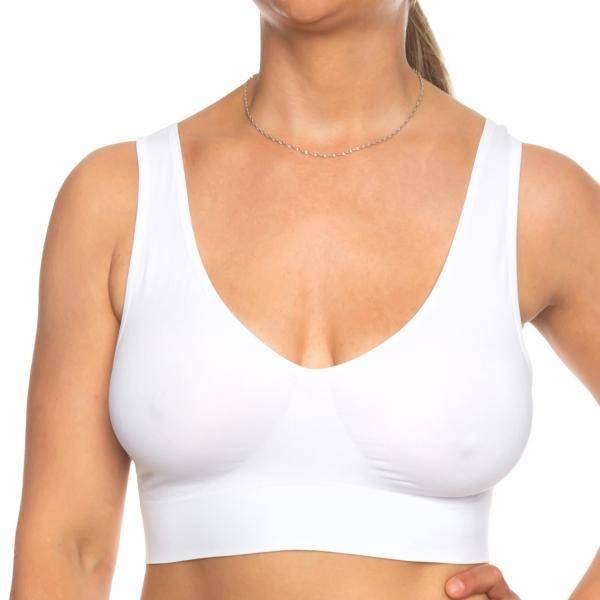 Missya BH Lucia Bra Top Wide Strap Vit polyamid Small Dam 