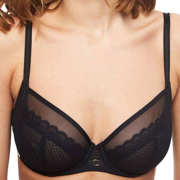 Chantelle BH Parisian Allure Underwired Bra Svart B 75 Dam 