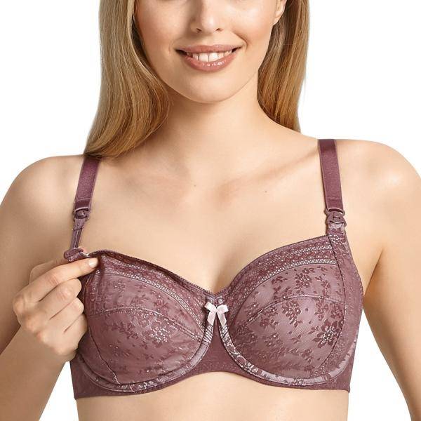 Anita BH Fleur Underwire Nursing Bra Berry/Lilac polyamid C 80 Dam 