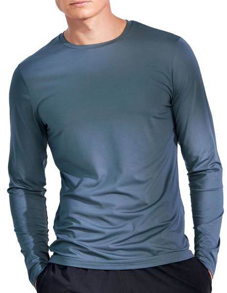 Bread and Boxers Active Long Sleeve Shirt Blå polyester Small Herr 