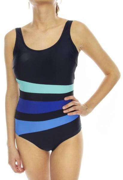 Wiki Swimsuit Bianca Classic Marin/Blå 38 Dam 