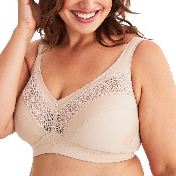 Swegmark BH Cotton Star Soft Bra Beige bomull B 75 Dam 