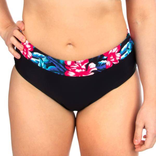 Trofe Tropical Bikini Brief Svart blommig 50 Dam 