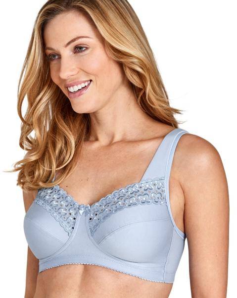 Miss Mary Broderie Anglais Soft Bra BH Blå B 80 Dam 