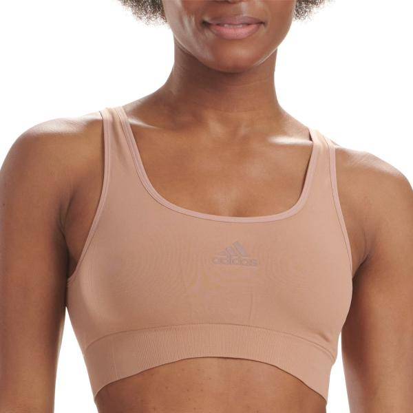 adidas BH BOS Smart Micro 720 Seamless Lounge Bra Brun polyamid Small Dam 