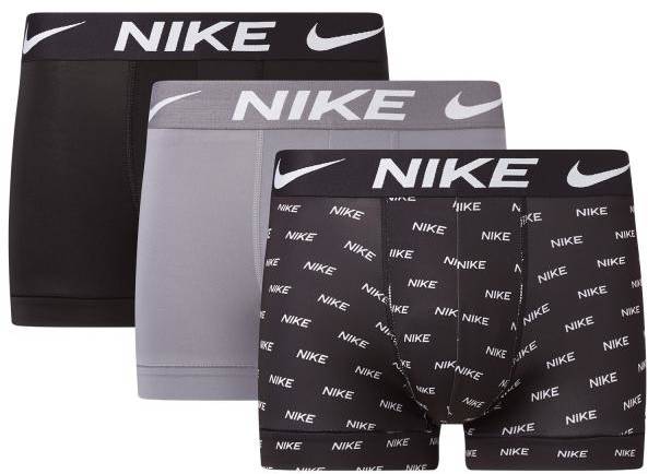 Nike Kalsonger 3P Everyday Essentials Micro Trunks Grå/Svart polyester Small Herr 